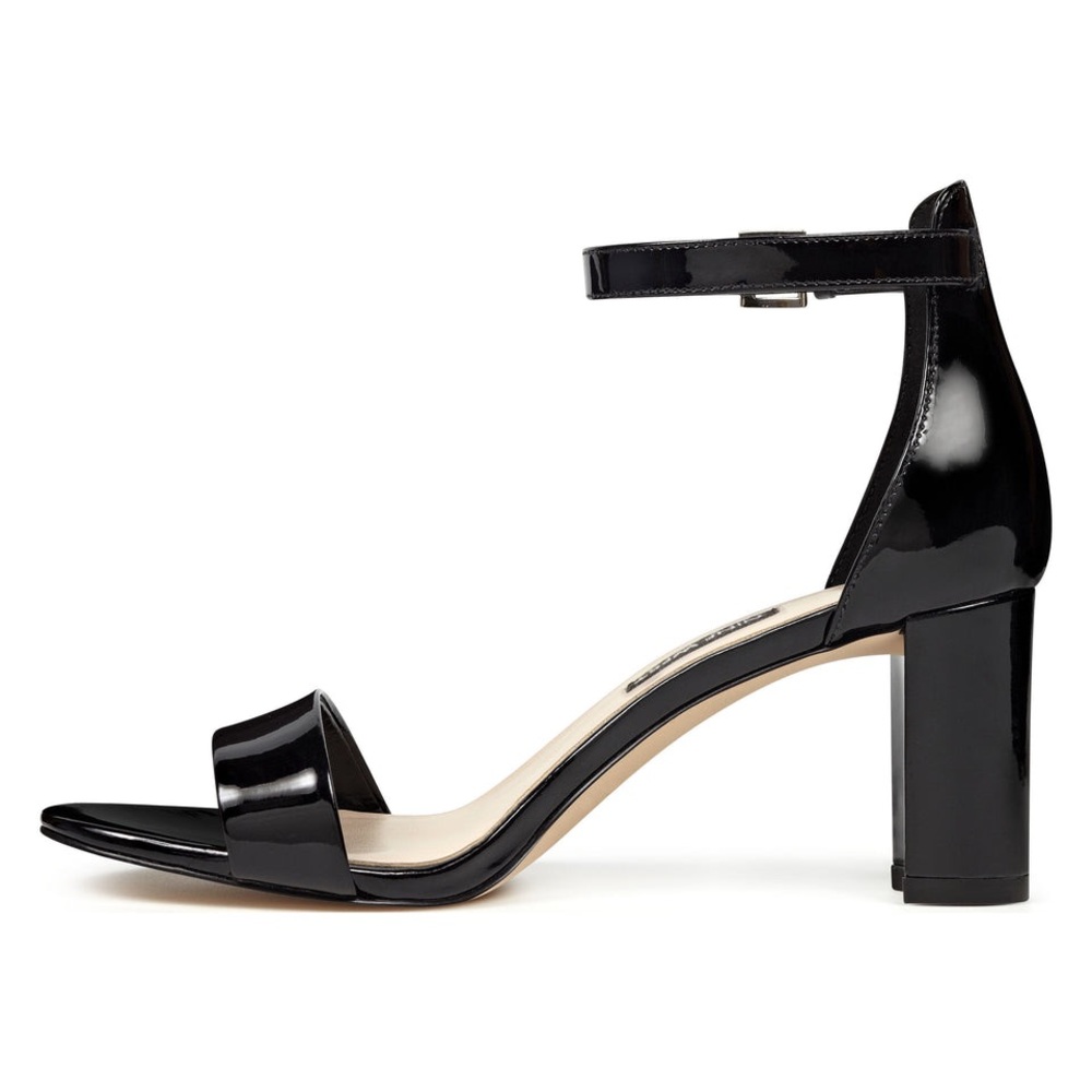 🌻 HOST PICK 🌻 ♠️ Nine West Black Pruce Ankle Strap Black Heel Sandals ♠️ - Picture 3 of 10
